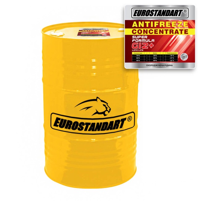 Охолоджувальна рідина EUROSTANDART ANTIFREEZE SUPER FORMULA G12+ CONCENTRATE